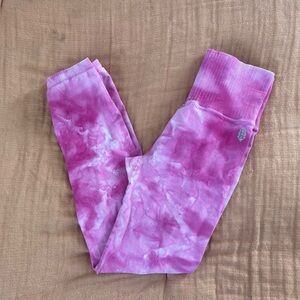 FP Movement Good Karma Tie Dye Pink Leggings